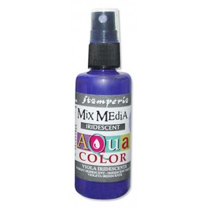 Краска-спрей "Aquacolor Spray" KAQ028 фиолетовый перламутр, Stamperia, 60 мл